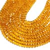 AAA quality Mystic citrine quartz micro Faceted Roundel Beads13 inch strand 3 - 3.5mm approx
